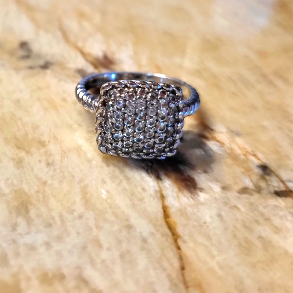 Sterling silver CZ ring